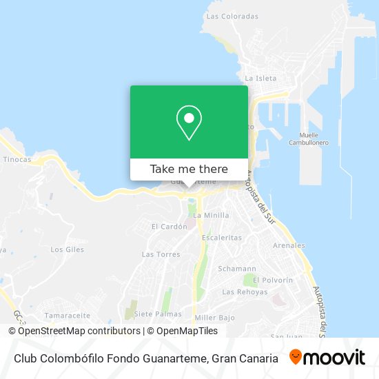 Club Colombófilo Fondo Guanarteme map