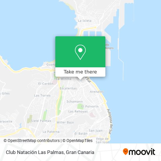 Club Natación Las Palmas map