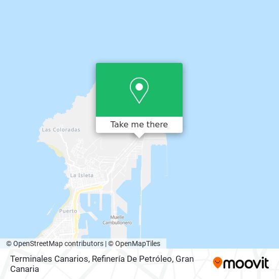 Terminales Canarios, Refinería De Petróleo map