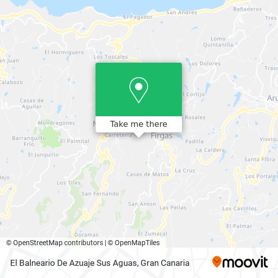 El Balneario De Azuaje Sus Aguas map