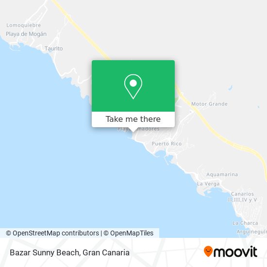 Bazar Sunny Beach map