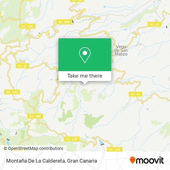 Montaña De La Caldereta map