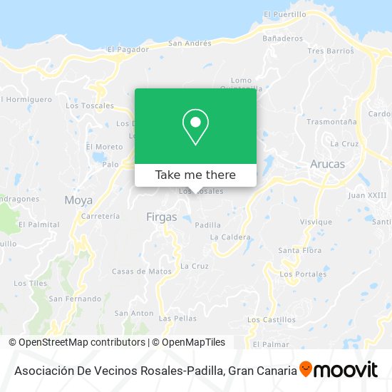 mapa Asociación De Vecinos Rosales-Padilla