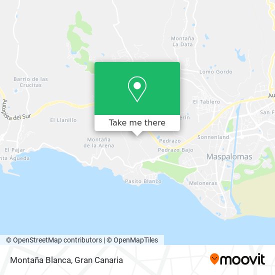 Montaña Blanca map