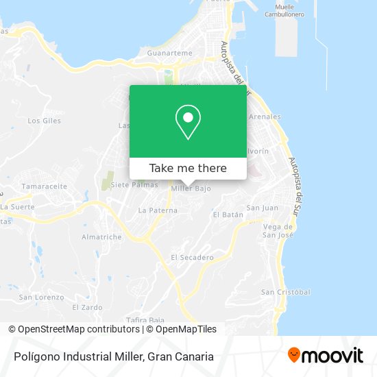 Polígono Industrial Miller map