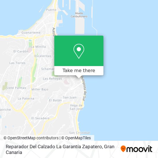 Reparador Del Calzado La Garantía Zapatero map