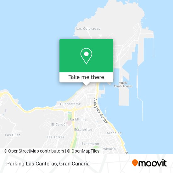 mapa Parking Las Canteras