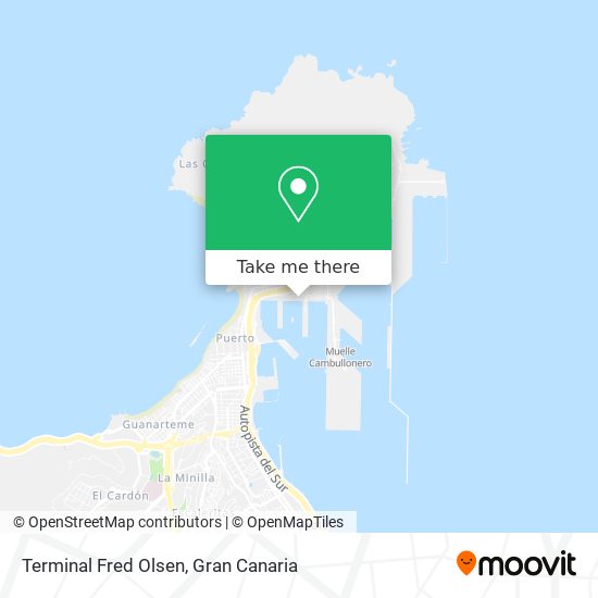 Terminal Fred Olsen map