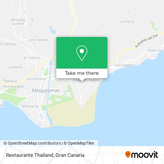 Restaurante Thailand map
