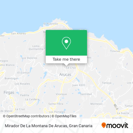 Mirador De La Montana De Arucas map