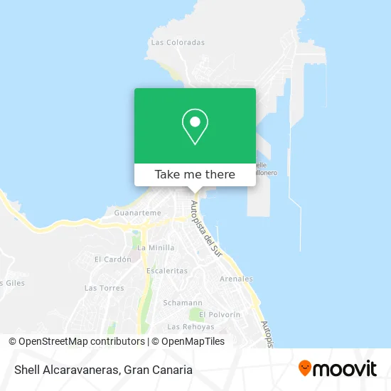 Shell Alcaravaneras map