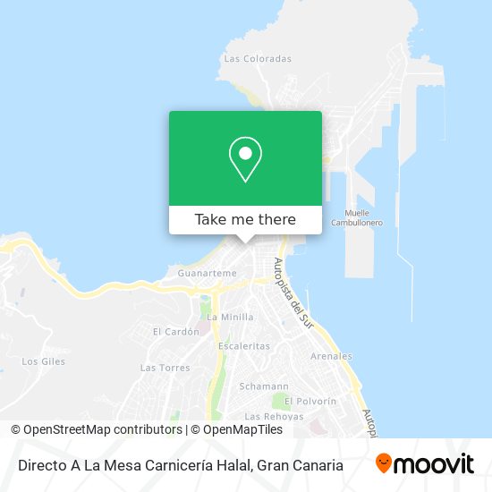 Directo A La Mesa Carnicería Halal map