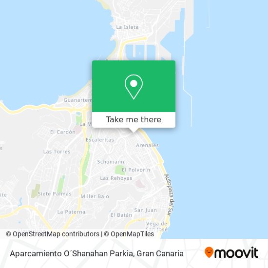 mapa Aparcamiento O´Shanahan Parkia