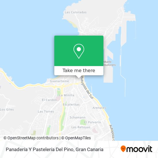 Panadería Y Pastelería Del Pino map
