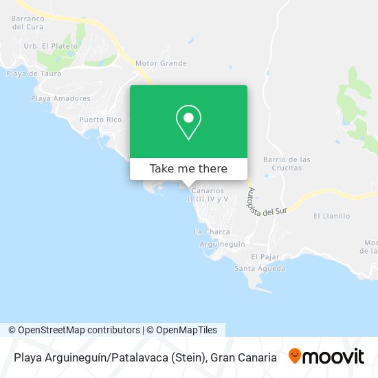 Playa Arguineguín / Patalavaca (Stein) map