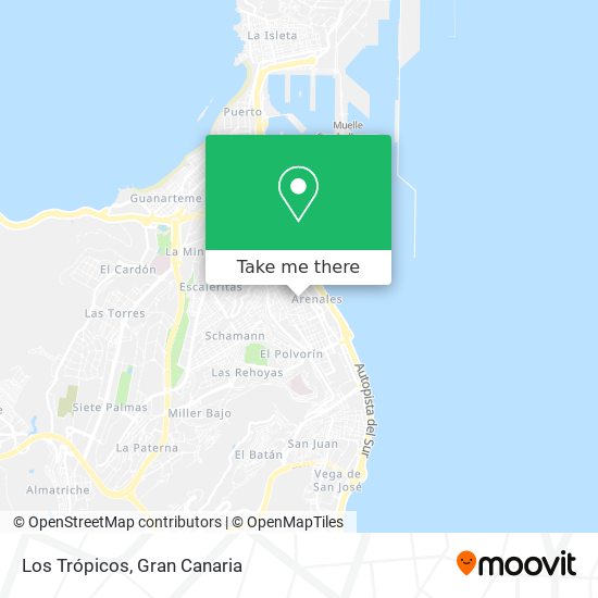 Los Trópicos map