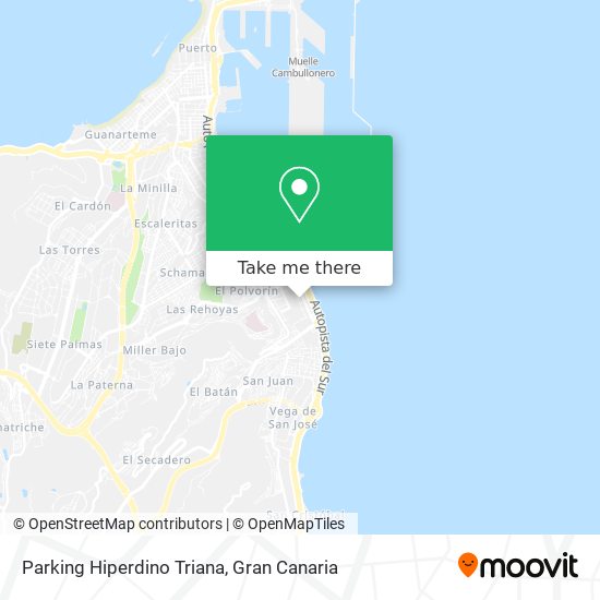 Parking Hiperdino Triana map