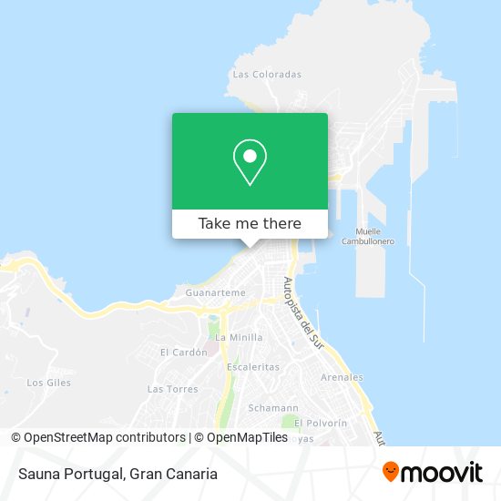 Sauna Portugal map