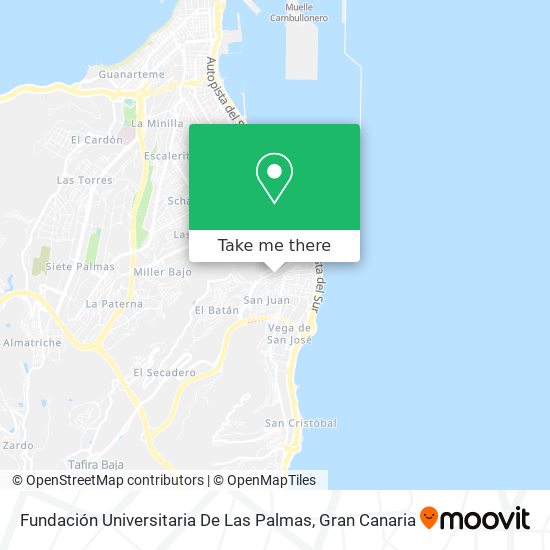Fundación Universitaria De Las Palmas map