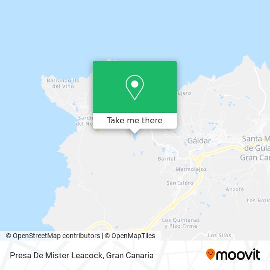 Presa De Mister Leacock map