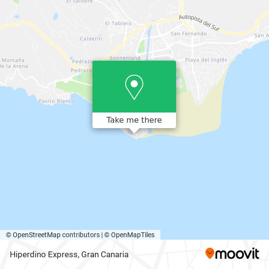 Hiperdino Express map