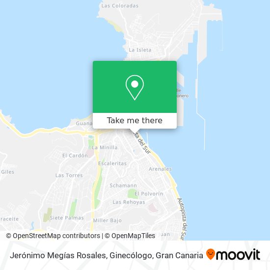 Jerónimo Megías Rosales, Ginecólogo map