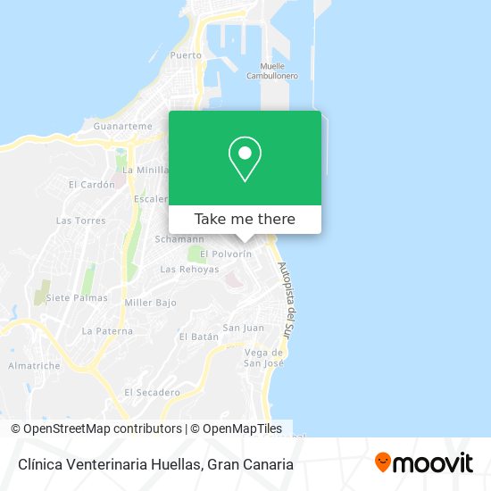 Clínica Venterinaria Huellas map