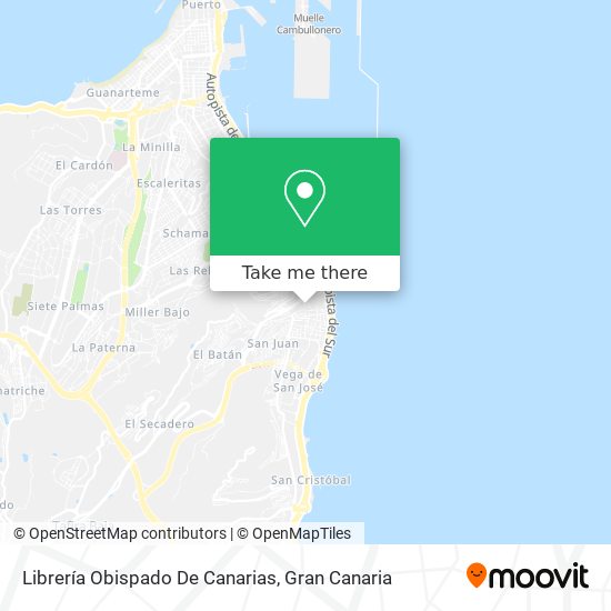 Librería Obispado De Canarias map