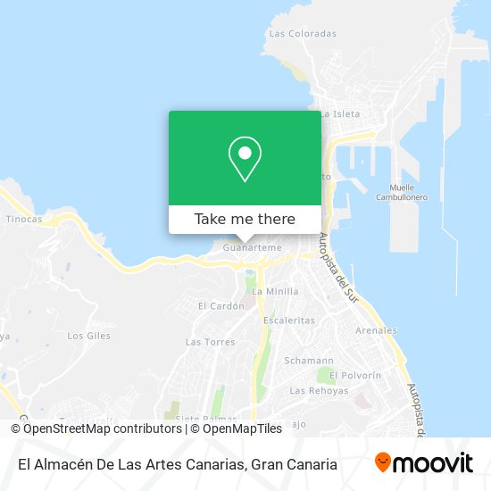 El Almacén De Las Artes Canarias map