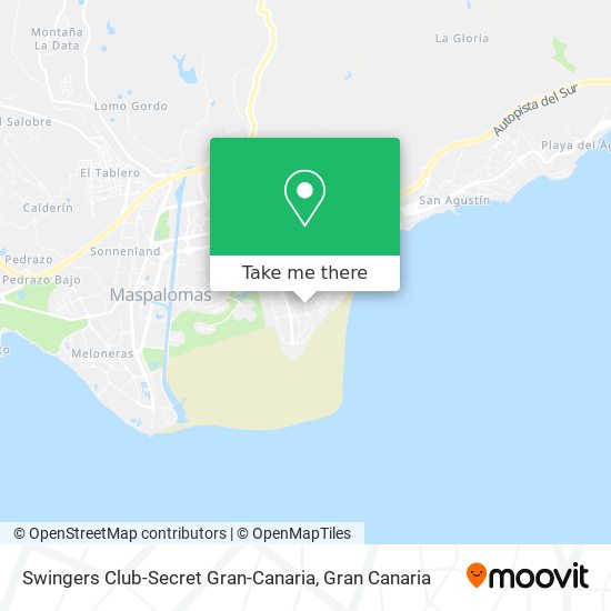 Swingers Club-Secret Gran-Canaria map