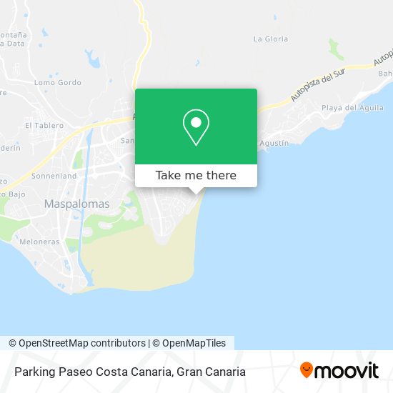 mapa Parking Paseo Costa Canaria