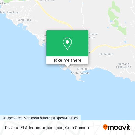 Pizzeria El Arlequin, arguineguin map
