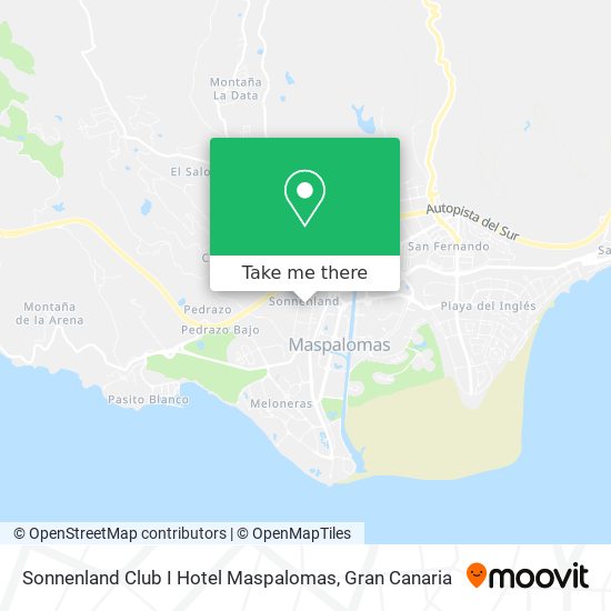 Sonnenland Club I Hotel Maspalomas map