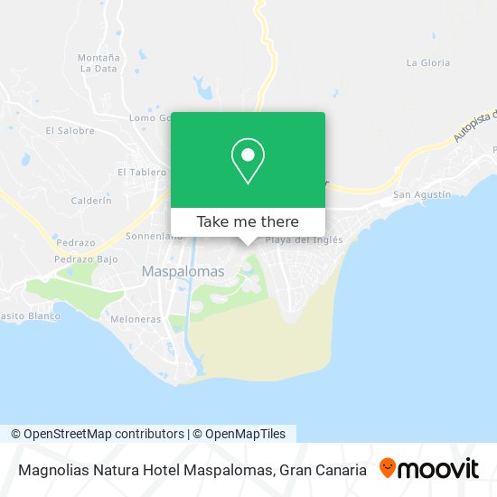 Magnolias Natura Hotel Maspalomas map