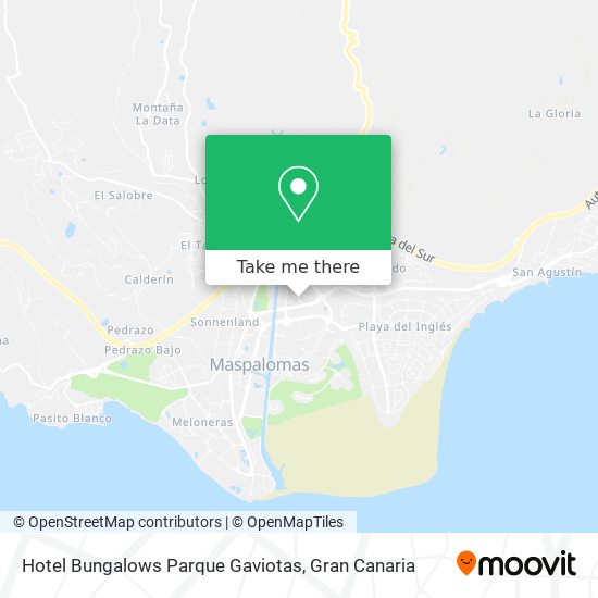 Hotel Bungalows Parque Gaviotas map