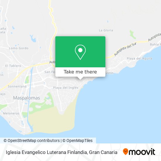 Iglesia Evangelico Luterana Finlandia map