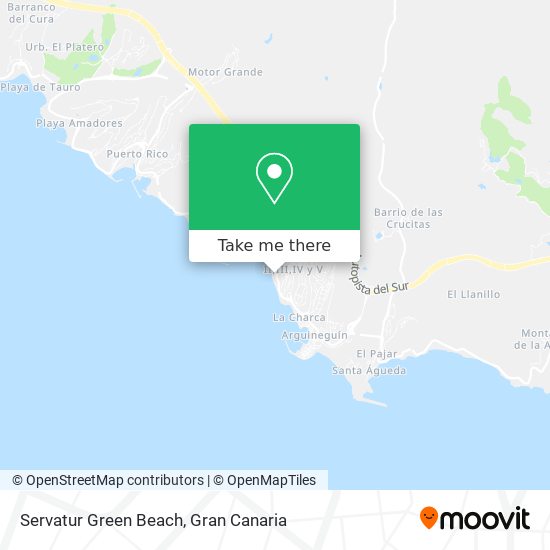 Servatur Green Beach map