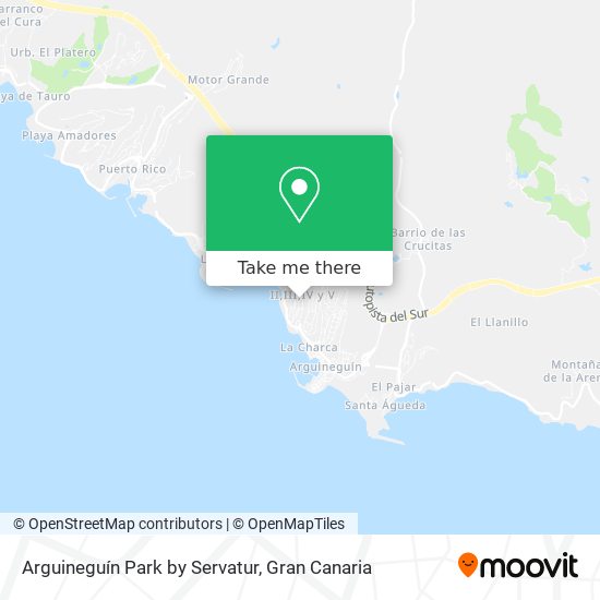 Arguineguín Park by Servatur map
