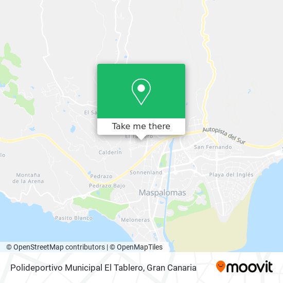 Polideportivo Municipal El Tablero map