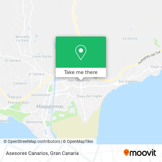 Asesores Canarios map