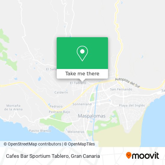 Cafes Bar Sportium Tablero map