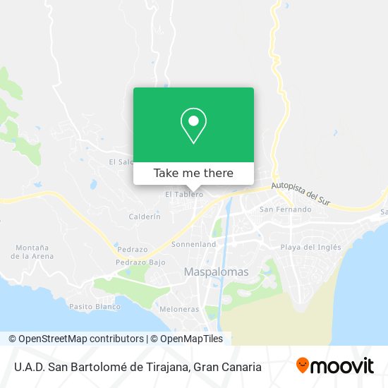 U.A.D. San Bartolomé de Tirajana map