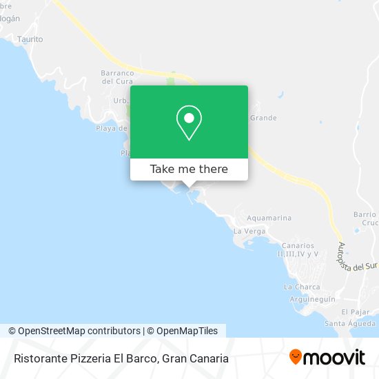 Ristorante Pizzeria El Barco map