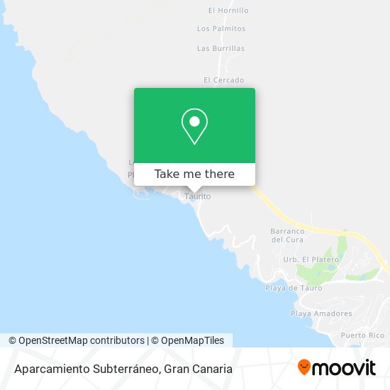 Aparcamiento Subterráneo map