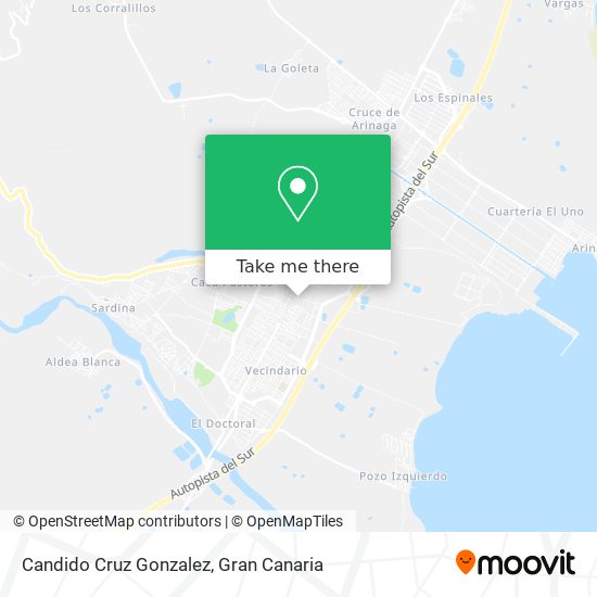 Candido Cruz Gonzalez map