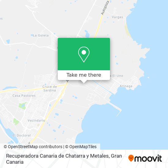 Recuperadora Canaria de Chatarra y Metales map
