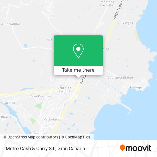 Metro Cash & Carry S.L map