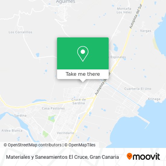 Materiales y Saneamientos El Cruce map