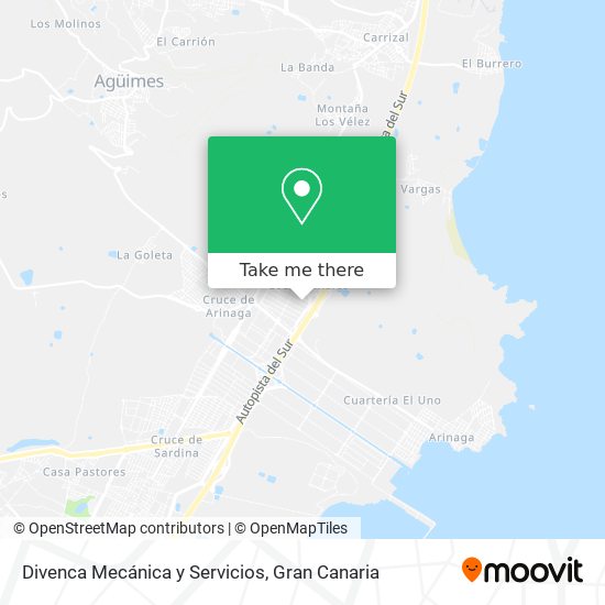 Divenca Mecánica y Servicios map