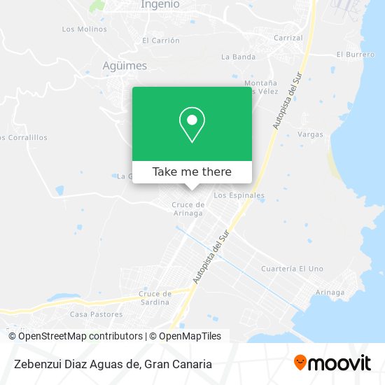 Zebenzui Diaz Aguas de map